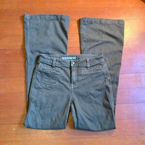 Vintage y2k Women's Brown Flared Mid-Rise Jeans Stretchy 28" Level 99